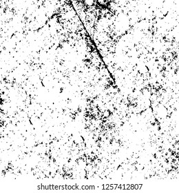 Vector grunge overlay texture. Black and white background
