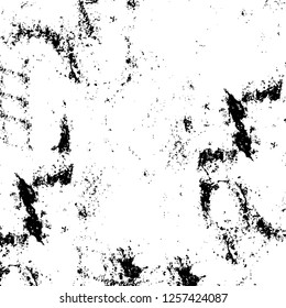 Vector grunge overlay texture. Black and white background