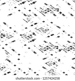 Vector grunge overlay texture. Black and white background