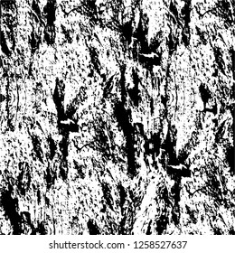 Vector grunge overlay texture. Black and white background