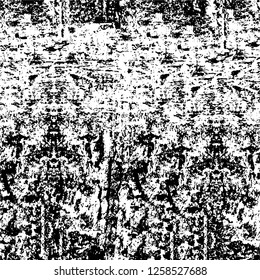 Vector grunge overlay texture. Black and white background