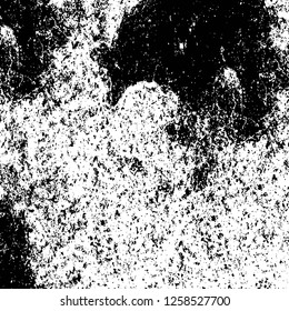 Vector grunge overlay texture. Black and white background