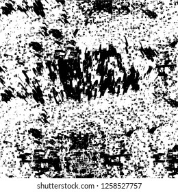Vector grunge overlay texture. Black and white background