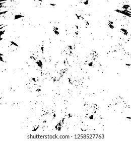 Vector grunge overlay texture. Black and white background