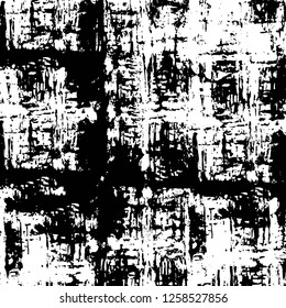 Vector grunge overlay texture. Black and white background