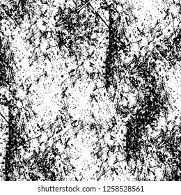 Vector grunge overlay texture. Black and white background