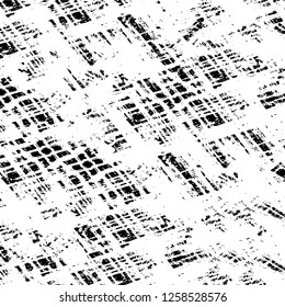 Vector grunge overlay texture. Black and white background