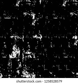 Vector grunge overlay texture. Black and white background