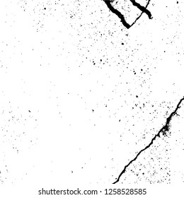 Vector grunge overlay texture. Black and white background