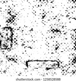 Vector grunge overlay texture. Black and white background