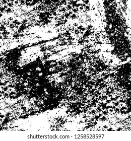 Vector grunge overlay texture. Black and white background