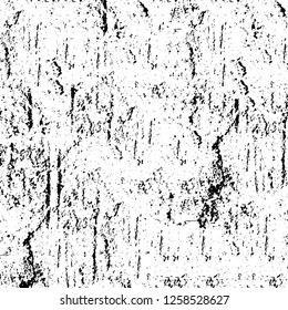 Vector grunge overlay texture. Black and white background