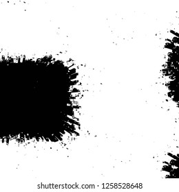 Vector grunge overlay texture. Black and white background