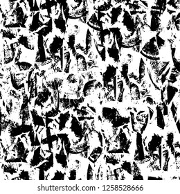 Vector grunge overlay texture. Black and white background