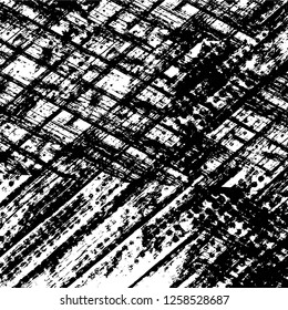 Vector grunge overlay texture. Black and white background