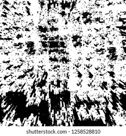 Vector grunge overlay texture. Black and white background