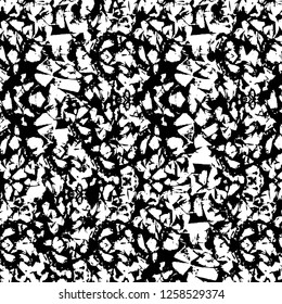 Vector grunge overlay texture. Black and white background