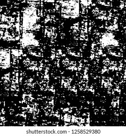 Vector grunge overlay texture. Black and white background