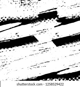 Vector grunge overlay texture. Black and white background