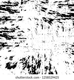 Vector grunge overlay texture. Black and white background