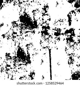 Vector grunge overlay texture. Black and white background