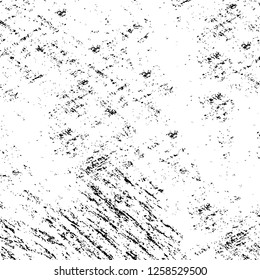 Vector grunge overlay texture. Black and white background