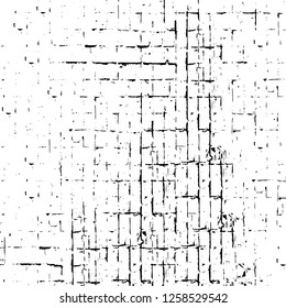 Vector grunge overlay texture. Black and white background
