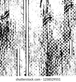 Vector grunge overlay texture. Black and white background
