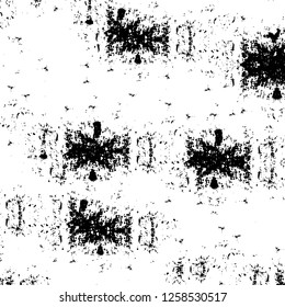 Vector grunge overlay texture. Black and white background