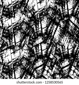Vector grunge overlay texture. Black and white background