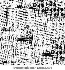 Vector grunge overlay texture. Black and white background