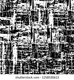 Vector grunge overlay texture. Black and white background