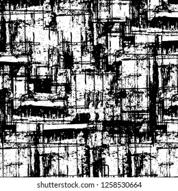 Vector grunge overlay texture. Black and white background