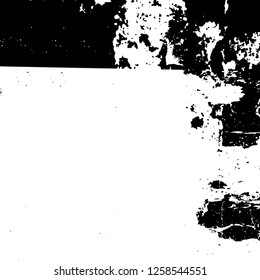Vector grunge overlay texture. Black and white background