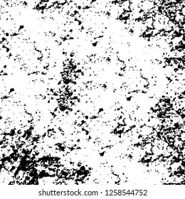 Vector grunge overlay texture. Black and white background