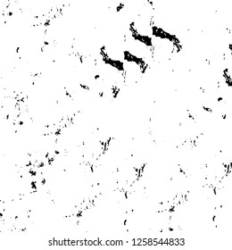 Vector grunge overlay texture. Black and white background