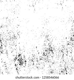 Vector grunge overlay texture. Black and white background