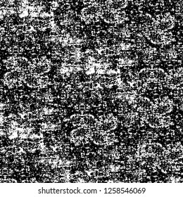 Vector grunge overlay texture. Black and white background