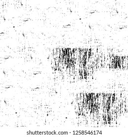 Vector grunge overlay texture. Black and white background
