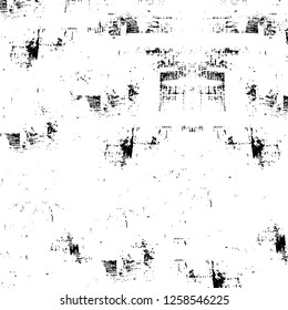 Vector grunge overlay texture. Black and white background