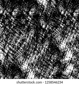 Vector grunge overlay texture. Black and white background