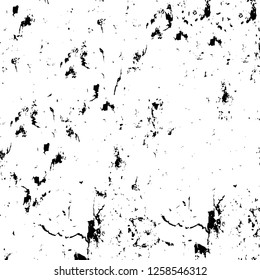 Vector grunge overlay texture. Black and white background
