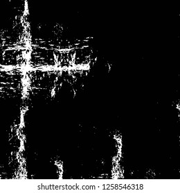 Vector grunge overlay texture. Black and white background