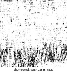 Vector grunge overlay texture. Black and white background