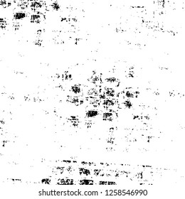 Vector grunge overlay texture. Black and white background