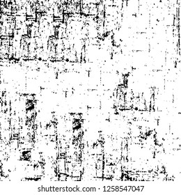 Vector grunge overlay texture. Black and white background