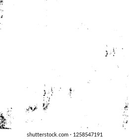Vector grunge overlay texture. Black and white background