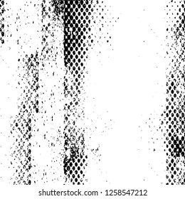 Vector grunge overlay texture. Black and white background