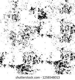 Vector grunge overlay texture. Black and white background