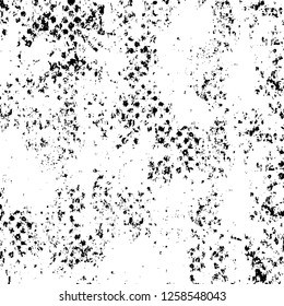 Vector grunge overlay texture. Black and white background